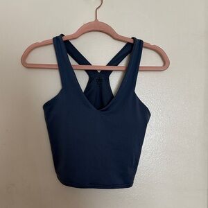 ALO Yoga Cross-Back Cropped Tank - Slate Blue